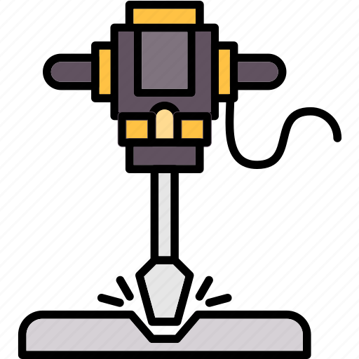 Road, drill, construction, drilling, machine icon - Download on Iconfinder