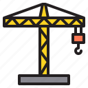 crane, 1, construction, industry, building, tool