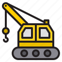 crane, 3, construction, industry, building, tool