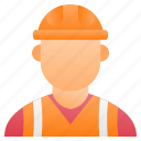 worker, construction, avatar, building, work
