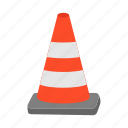 cone, block, barrier, stop, construction
