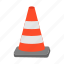 cone, block, barrier, stop, construction 