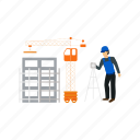 building, structure, construction, worker, machine