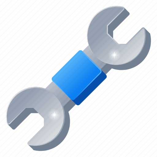 Repairing tool, dual spanner, double wrench, maintenance tool, open end wrench icon - Download on Iconfinder
