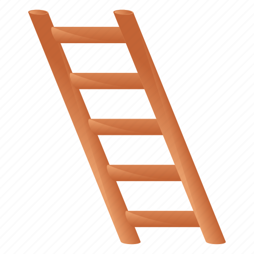 Wooden ladder, ladder, steps, stairs, stepladder icon - Download on Iconfinder