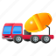 concert truck, concert mixer, cement mixer, mixer truck, construction truck 