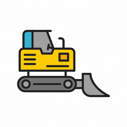 Bulldozer, bobcat, construction, loader, machinery, skid, steer icon - Download on Iconfinder