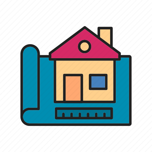 Construction, drawing, house, plan icon - Download on Iconfinder