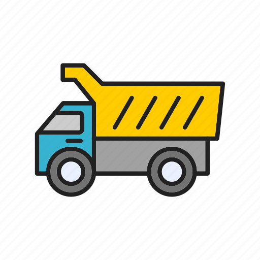 Dumper, truck, construction, dump, machinery, vehicle icon - Download on Iconfinder