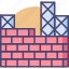 brick wall, concrete, construction, construction site, site 