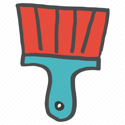 Brush, construction, paint, painting, tool, equipment, work icon - Download on Iconfinder