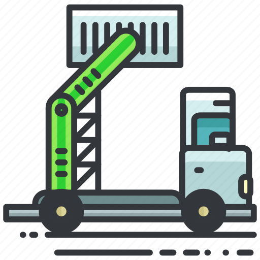 Construction, container, equipment, maintenance, tool, truck, vehicle icon - Download on Iconfinder