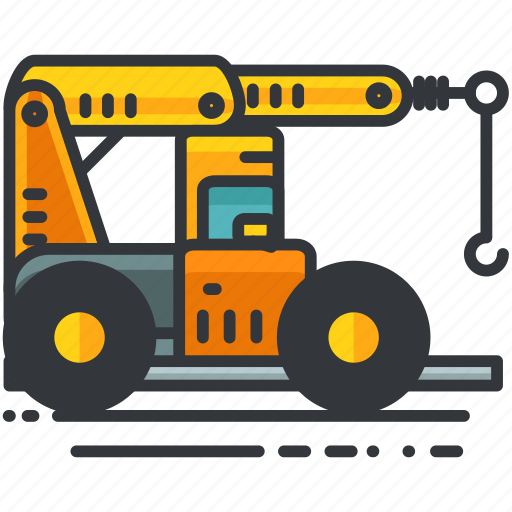Construction, crane, equipment, maintenance, truck, vehicle icon - Download on Iconfinder