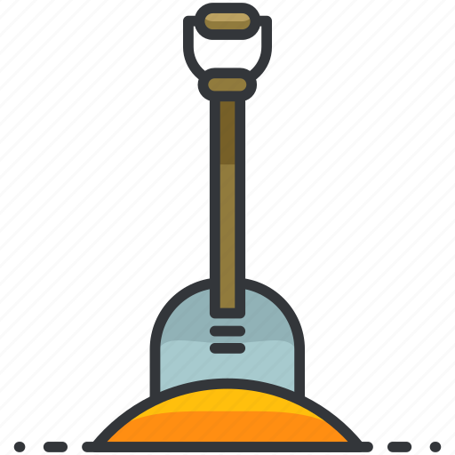 Construction, digging, equipment, maintenance, shovel, tool icon - Download on Iconfinder