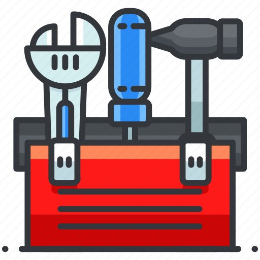 Construction, hammer, maintenance, screwdriver, tool, toolbelt, wrench icon - Download on Iconfinder