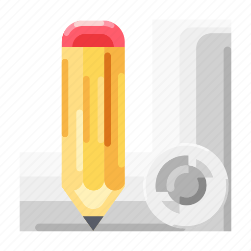 Construction, equipment, guide, pencil, ruler, stationary icon - Download on Iconfinder