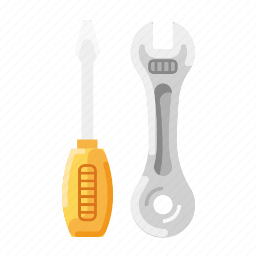 Construction, equipment, key, screwdriver, tools, wrench icon - Download on Iconfinder