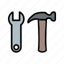 tools, hammer, wrench