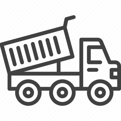 Heavy, truck, dump, construction icon - Download on Iconfinder