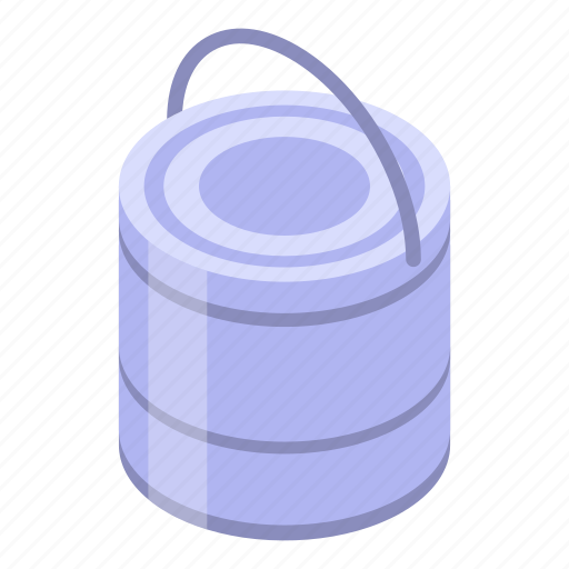 Bucket, business, cartoon, construction, isometric, logo, metal icon - Download on Iconfinder