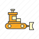 bulldozer, construction, machine 