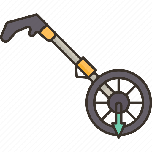 Measuring, wheel, distance, rolling, surveying icon - Download on Iconfinder