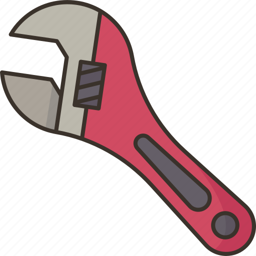 Wrench, adjustable, spanner, hardware, tool icon - Download on Iconfinder