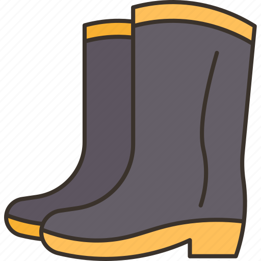 Boots, rubber, waterproof, protection, workers icon - Download on Iconfinder
