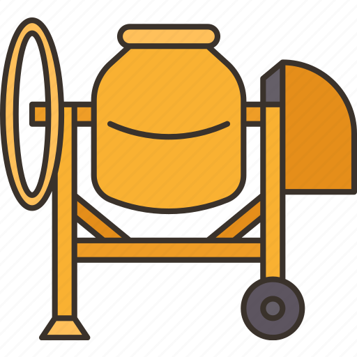 Concrete, mixer, cement, masonry, construction icon - Download on Iconfinder