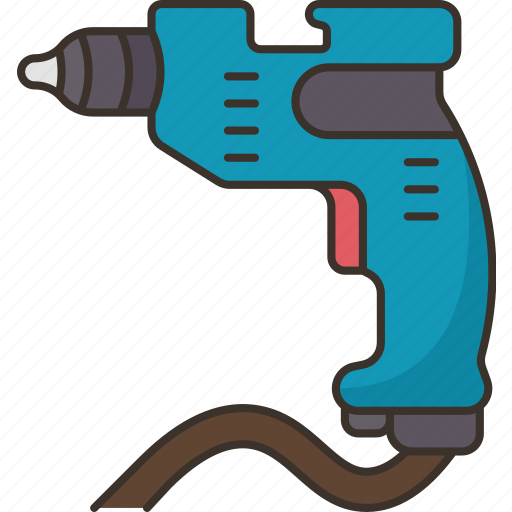 Drill, screwdriver, hardware, handy, repair icon - Download on Iconfinder