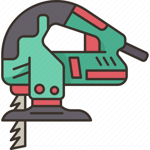 Jigsaw, electric, blade, carpentry, construction icon - Download on Iconfinder