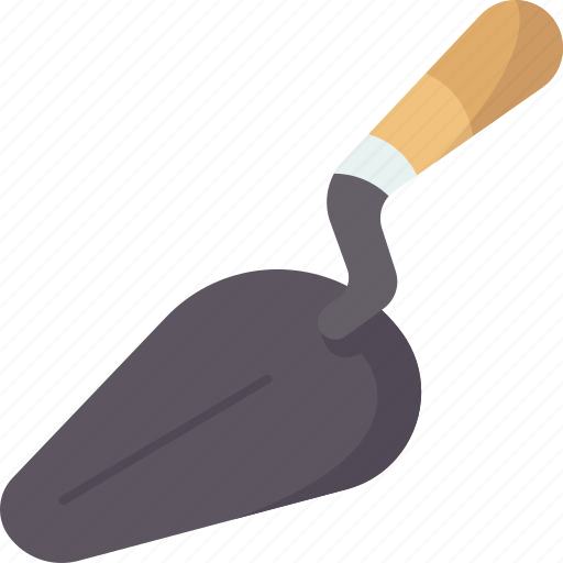 Trowel, masonry, cement, surface, construction icon - Download on Iconfinder