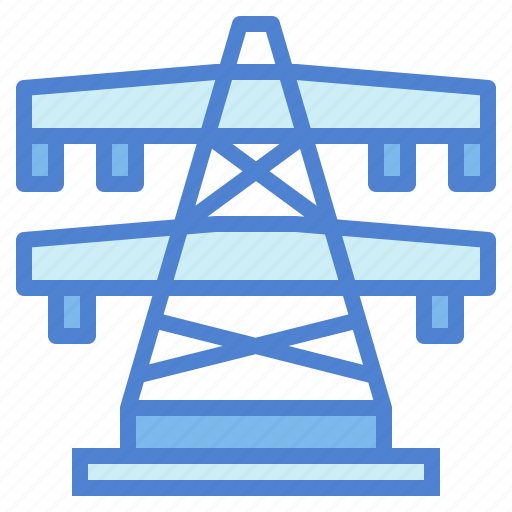 Electric, electricity, energy, line, power, tower icon - Download on Iconfinder