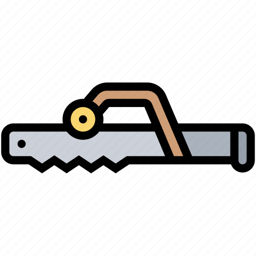 Saw, handle, cut, carpentry, construction icon - Download on Iconfinder