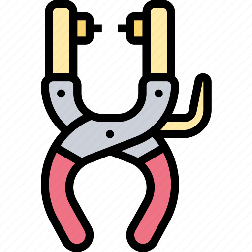 Pliers, eyelet, hole, fix, press icon - Download on Iconfinder