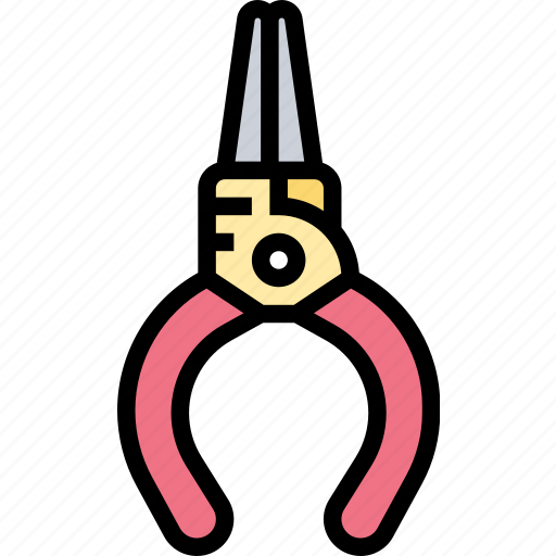 Pliers, needle, nose, clamp, cable icon - Download on Iconfinder