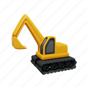 escavator, construction vehicle, construction, vehicle, transport, transportation 