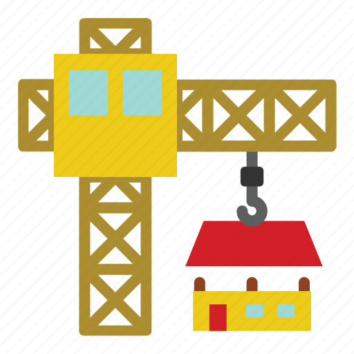 Construction, crane, house, tools icon - Download on Iconfinder