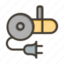 angle grinder, construction, grinder, tool, power