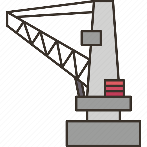 Crane, harbor, lifting, industry, engineering icon - Download on Iconfinder