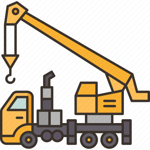 Cranes, mobile, machinery, hydraulic, engineering icon - Download on Iconfinder