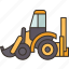 loader, shovel, bulldozer, excavating, construction 