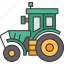 tractor, dirt, machinery, farmland, industrial 