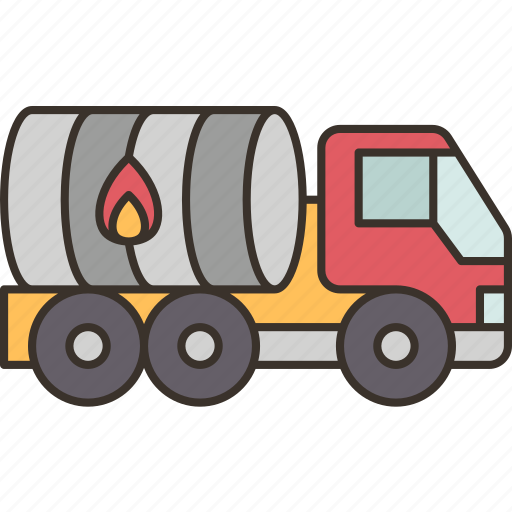 Truck, fuel, diesel, petroleum, trailer icon - Download on Iconfinder