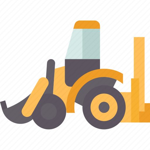 Loader, shovel, bulldozer, excavating, construction icon - Download on Iconfinder