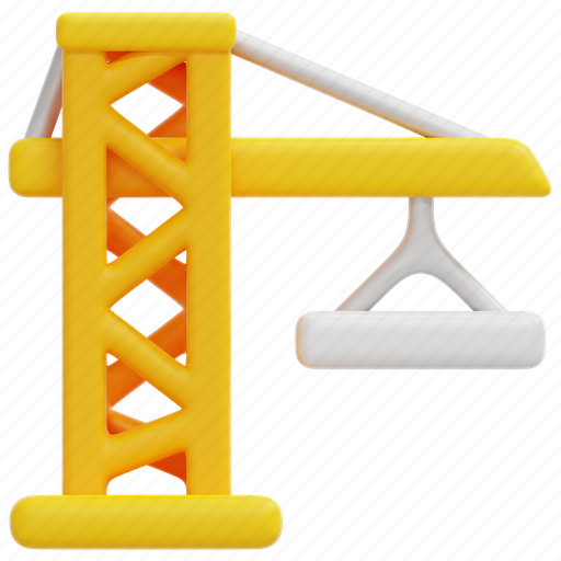 Crane, construction, hook, industrial, lift, industry, engineering 3D illustration - Download on Iconfinder