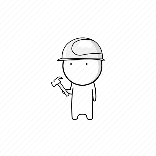 Nails, hammer, helmet, worker, construction, safety helmet, constructor icon - Download on Iconfinder