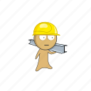 helmet, worker, construction, safety helmet, constructor