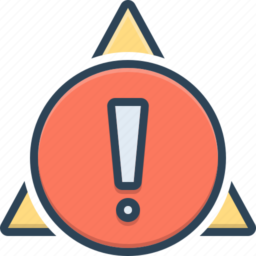 Alert, caution, dangerous, exclamation, notification, sign, warning mark icon - Download on Iconfinder