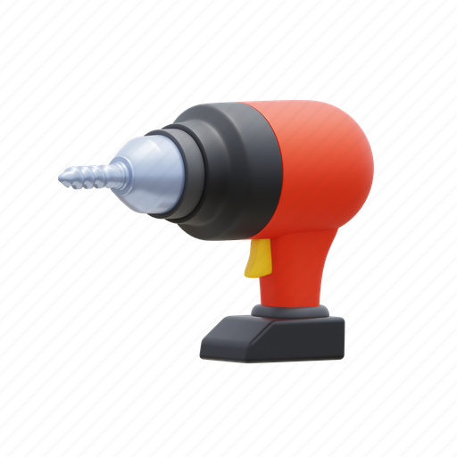 Power, drill, machine, tool, construction, electric, equipment 3D illustration - Download on Iconfinder